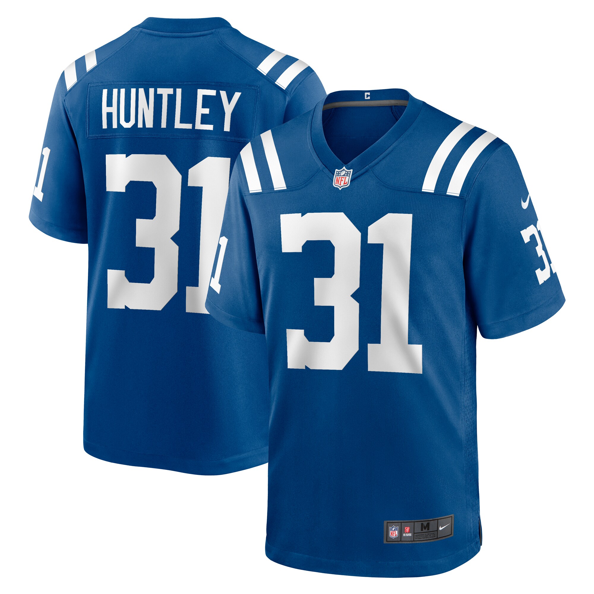 Indianapolis Colts Jason Huntley Royal Team Game NFL Jersey Men's