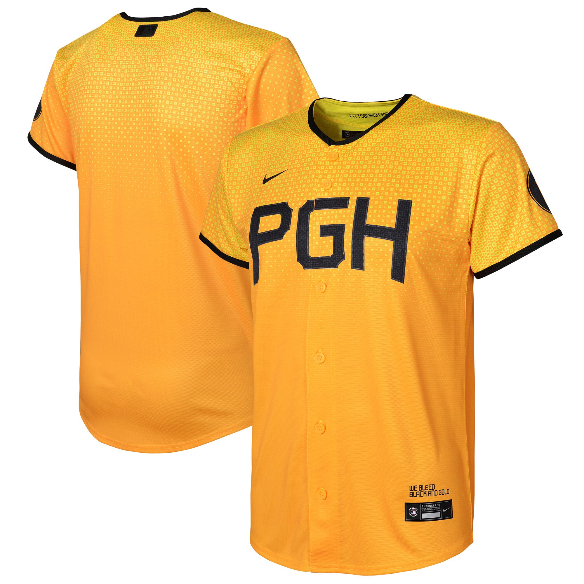 Pittsburgh Pirates Gold City Connect MLB Jersey Youth