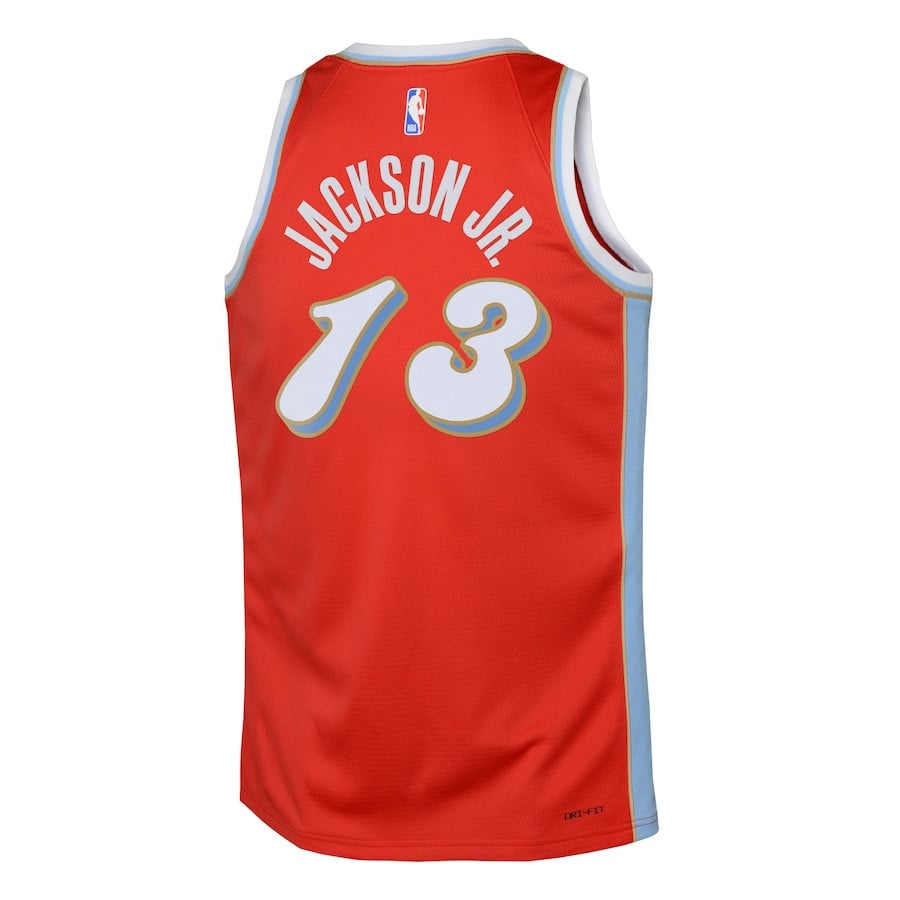 Jaren Jackson Jr. 13 Memphis Grizzlies 2024/25 Swingman Playe City Edition Red NBA Jersey Youth