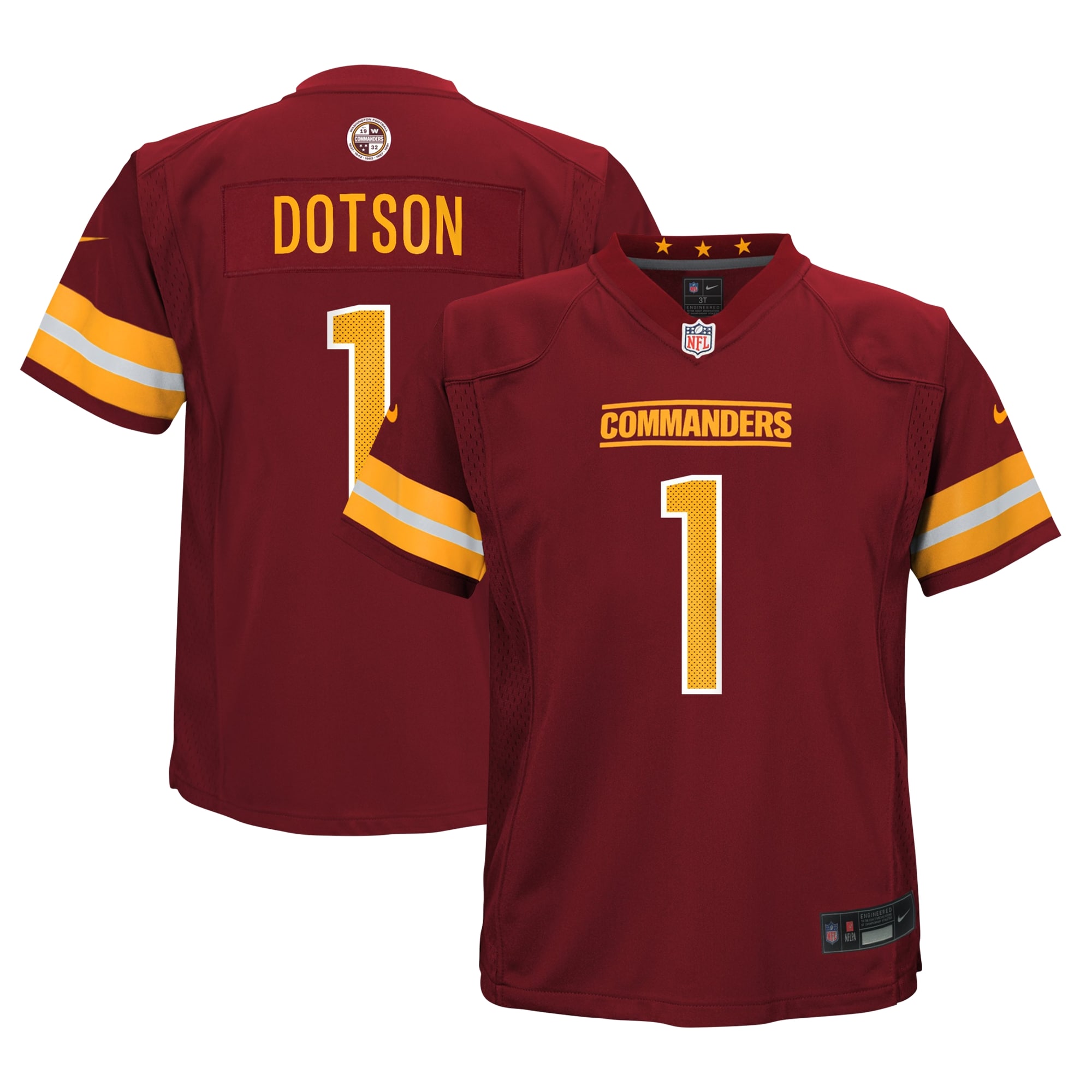 Infant Washington Commanders Jahan Dotson Burgundy Game NFL Jersey Men's