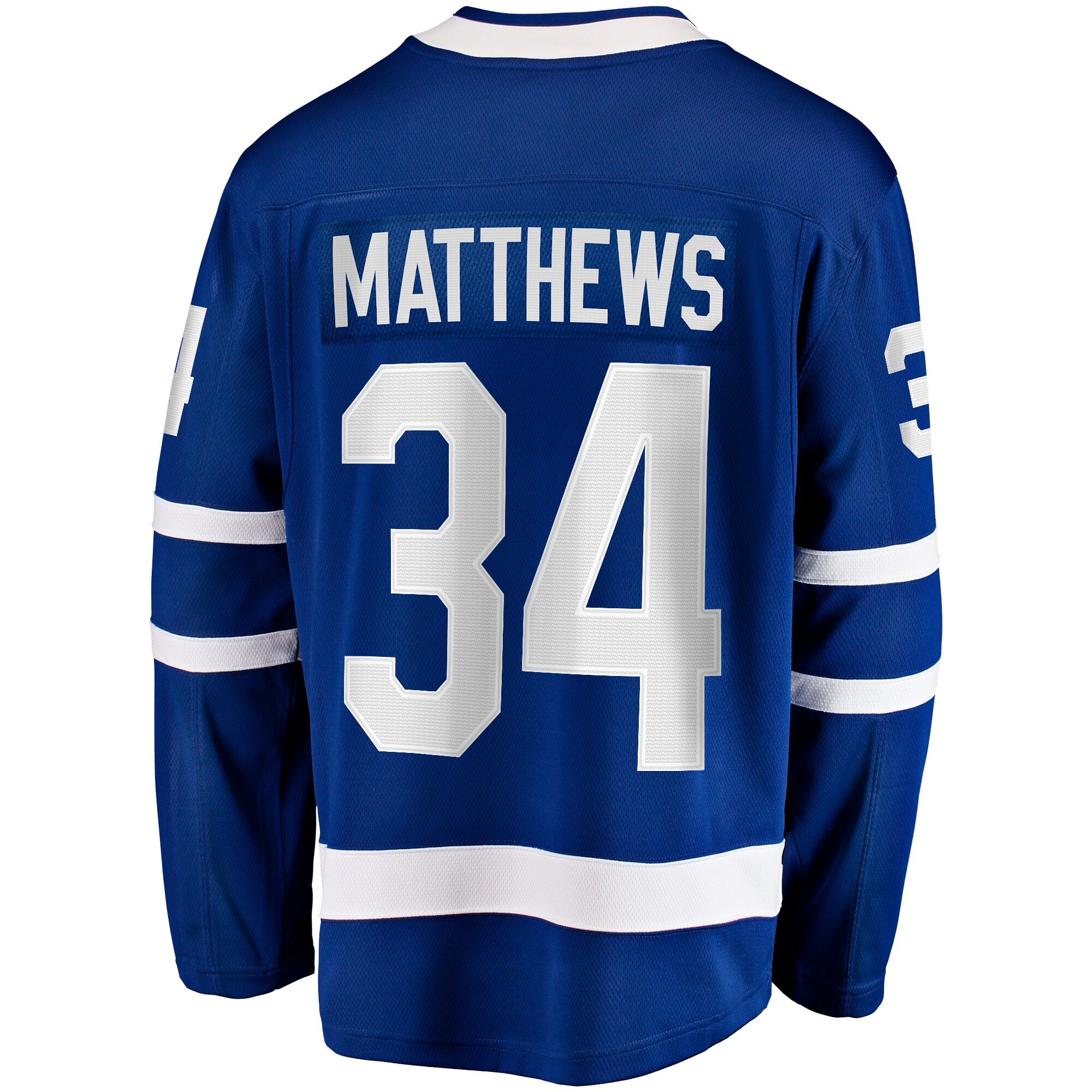 Toronto Maple Leafs Auston Matthews Blue Captain Patch Home Breakaway Player NHL Jersey Men's