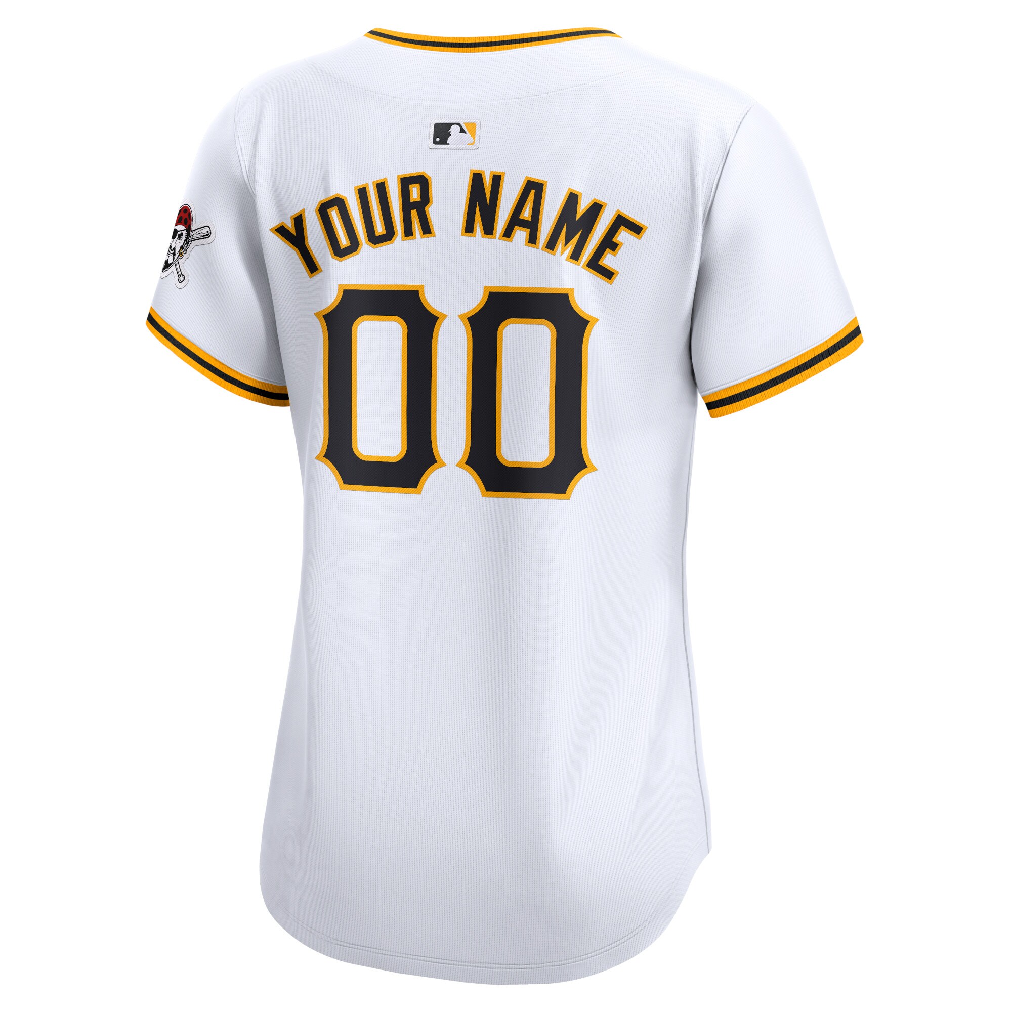 Pittsburgh Pirates White Home Limited Custom MLB Jersey Women's