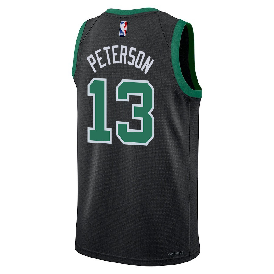 Drew Peterson 13 Boston Celtics 2024 FINALS CHAMPIONS Swingman Statement Edition Black NBA Jersey Men's
