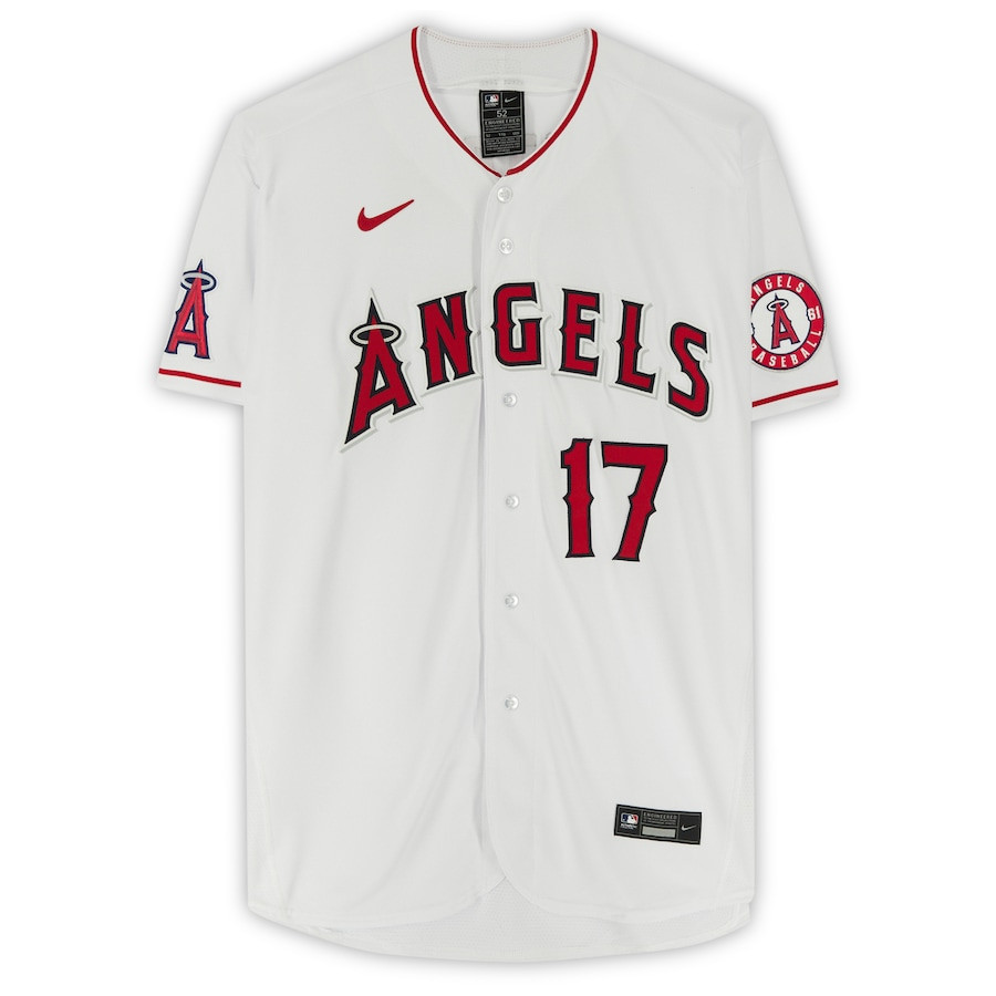 Shohei Ohtani 17 Los Angeles Angels Signed White MLB Jersey Men's