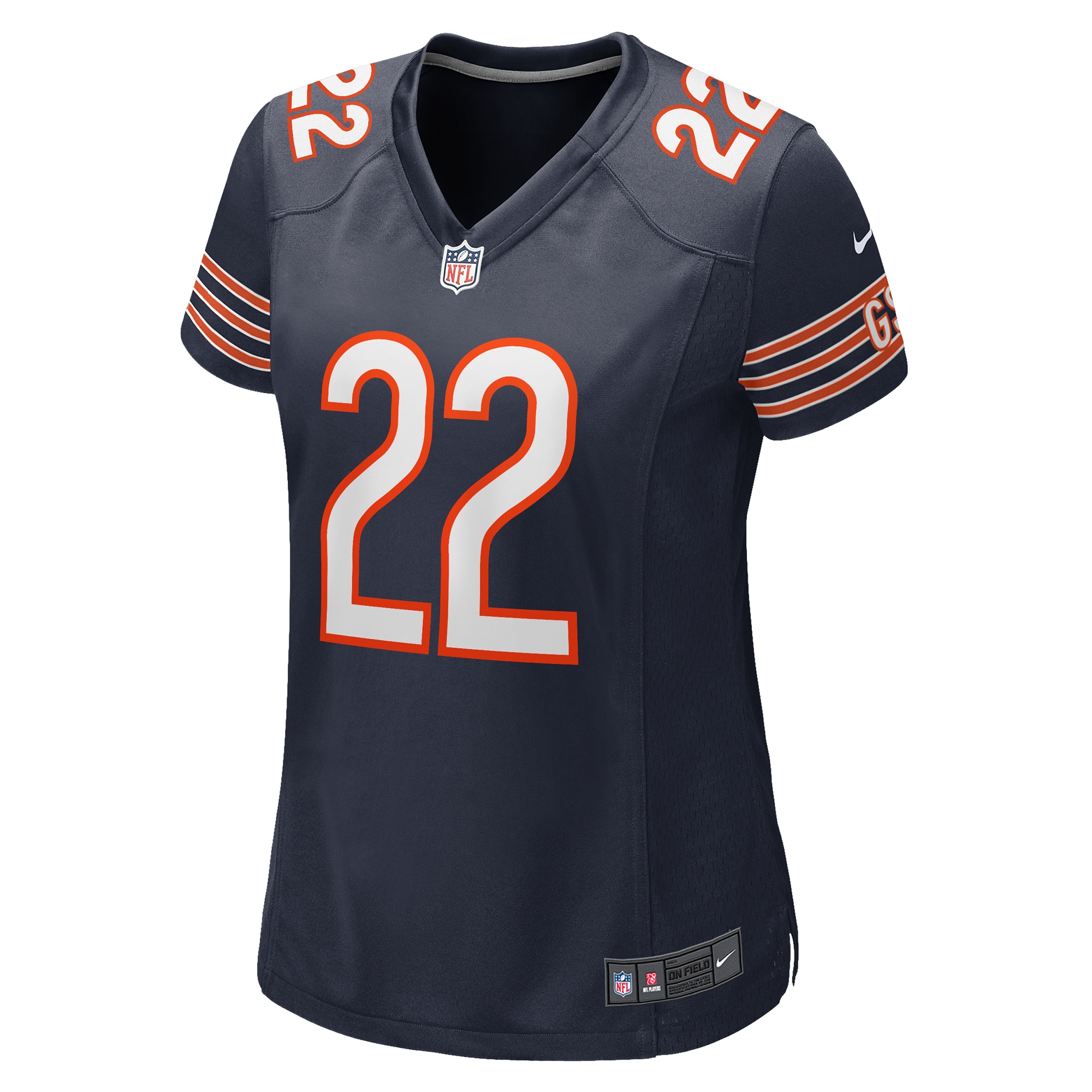Chicago Bears Elijah Hicks Navy Team Game NFL Jersey Women's