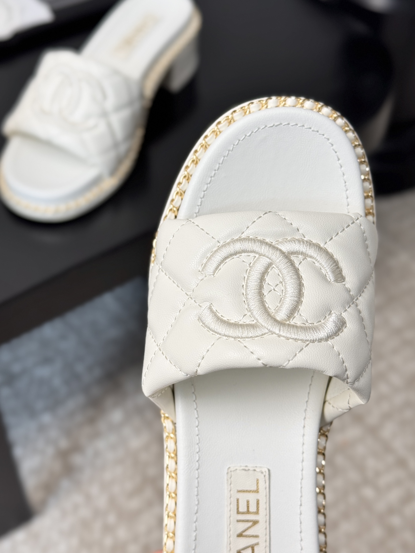 Chanel 25P Spring/Summer Lambskin Slides – New Arrival