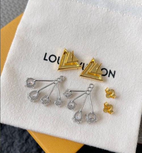 L V V For Vuitton earrings