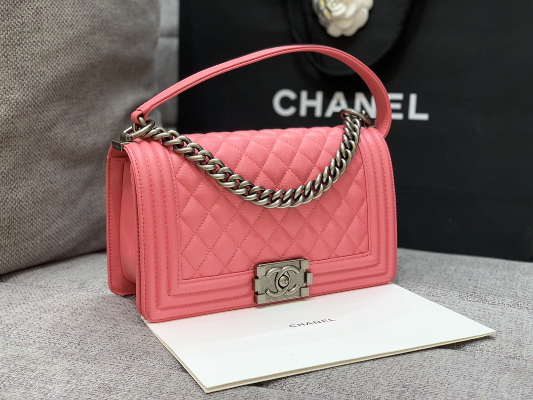 Leboy-25cm-Caviar cowhide-pink