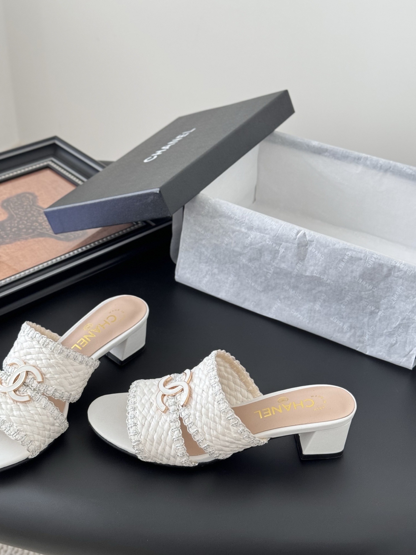 Chanel 25P New Double C Slide Sandals