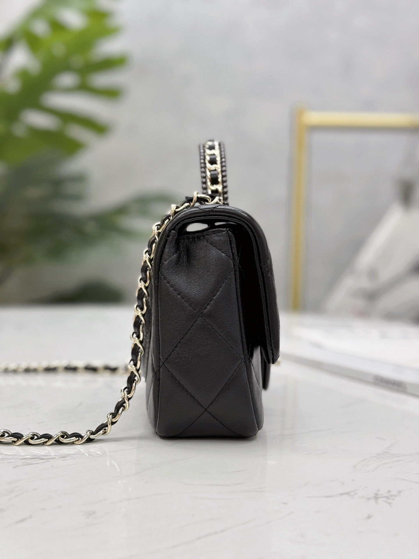 Chanel 25P Handle Mini Flap Bag