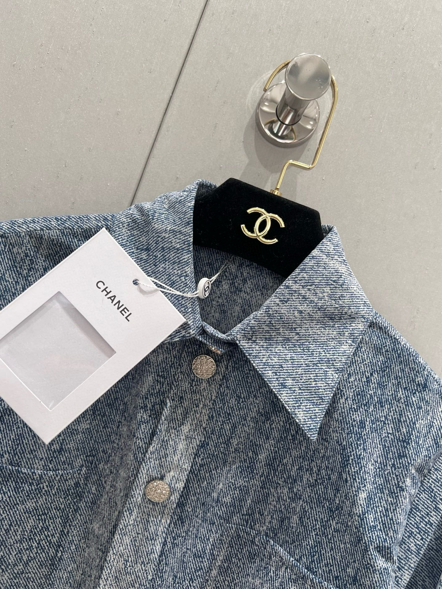 Chanel 25SS Spring/Summer collection* velvety gradient long-sleeve shirt + pants set