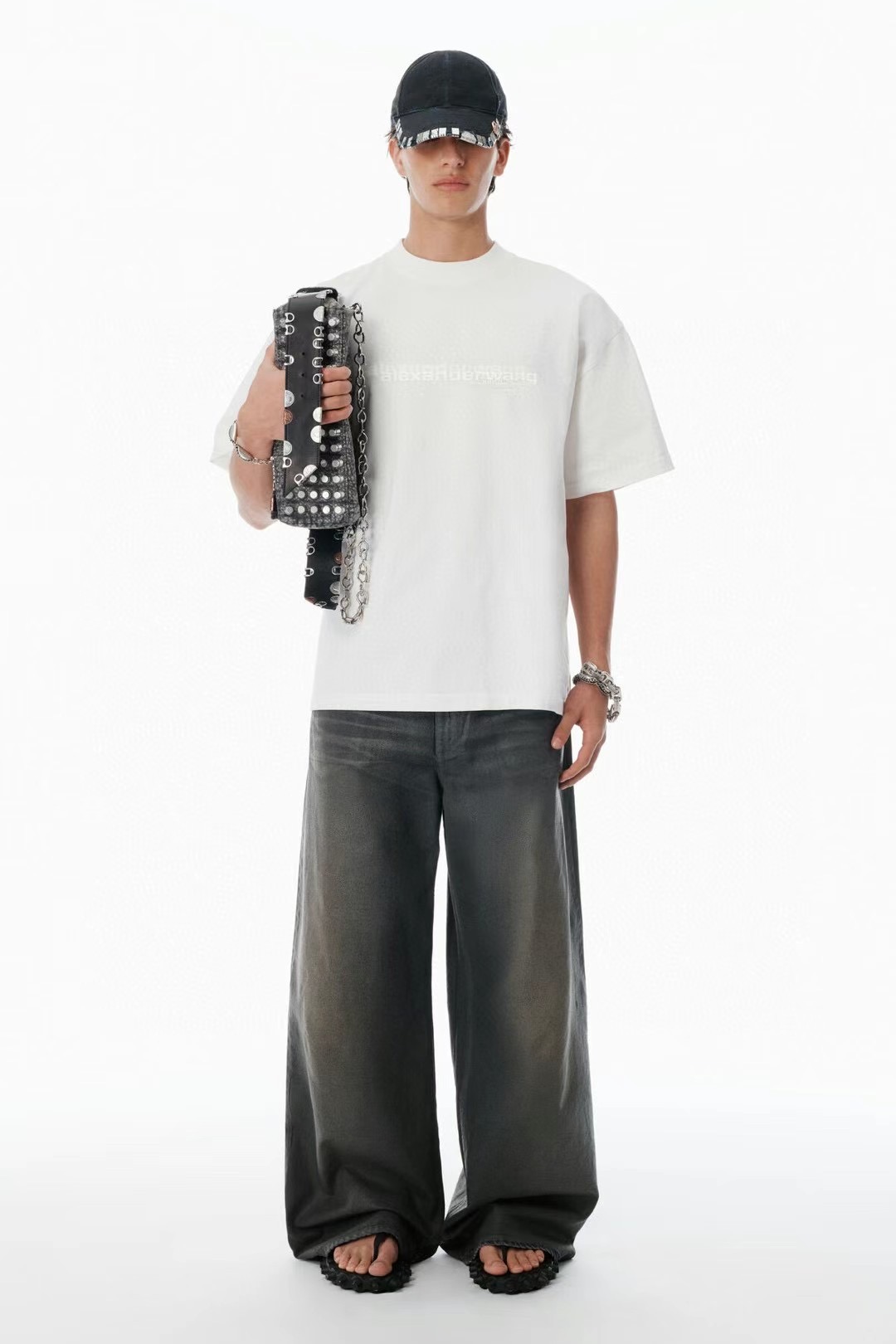 Alexander Wang Cotton Oversized Logo Tee