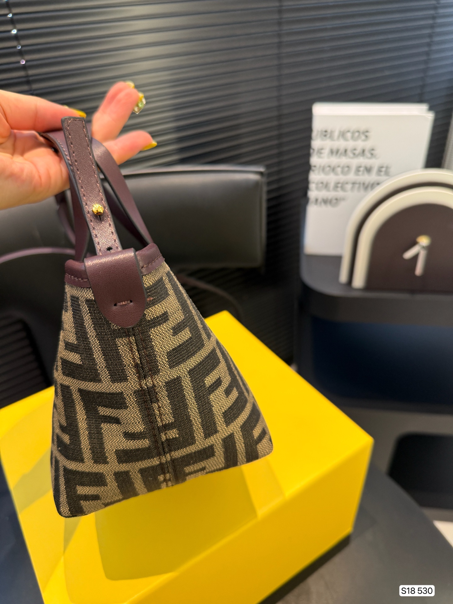 FENDI FF jacquard mini bag