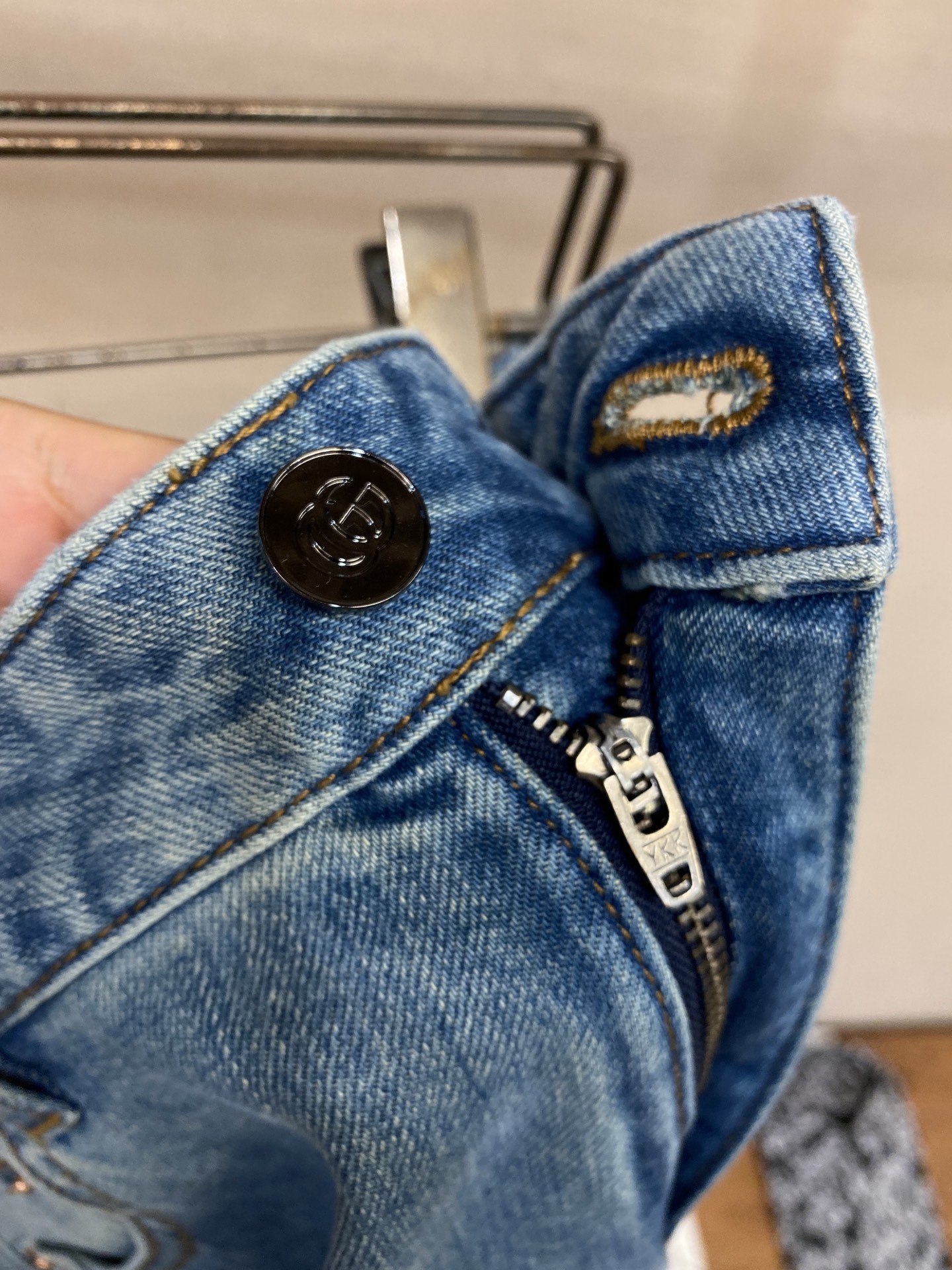 Gucci Lasered Double G denim trouser