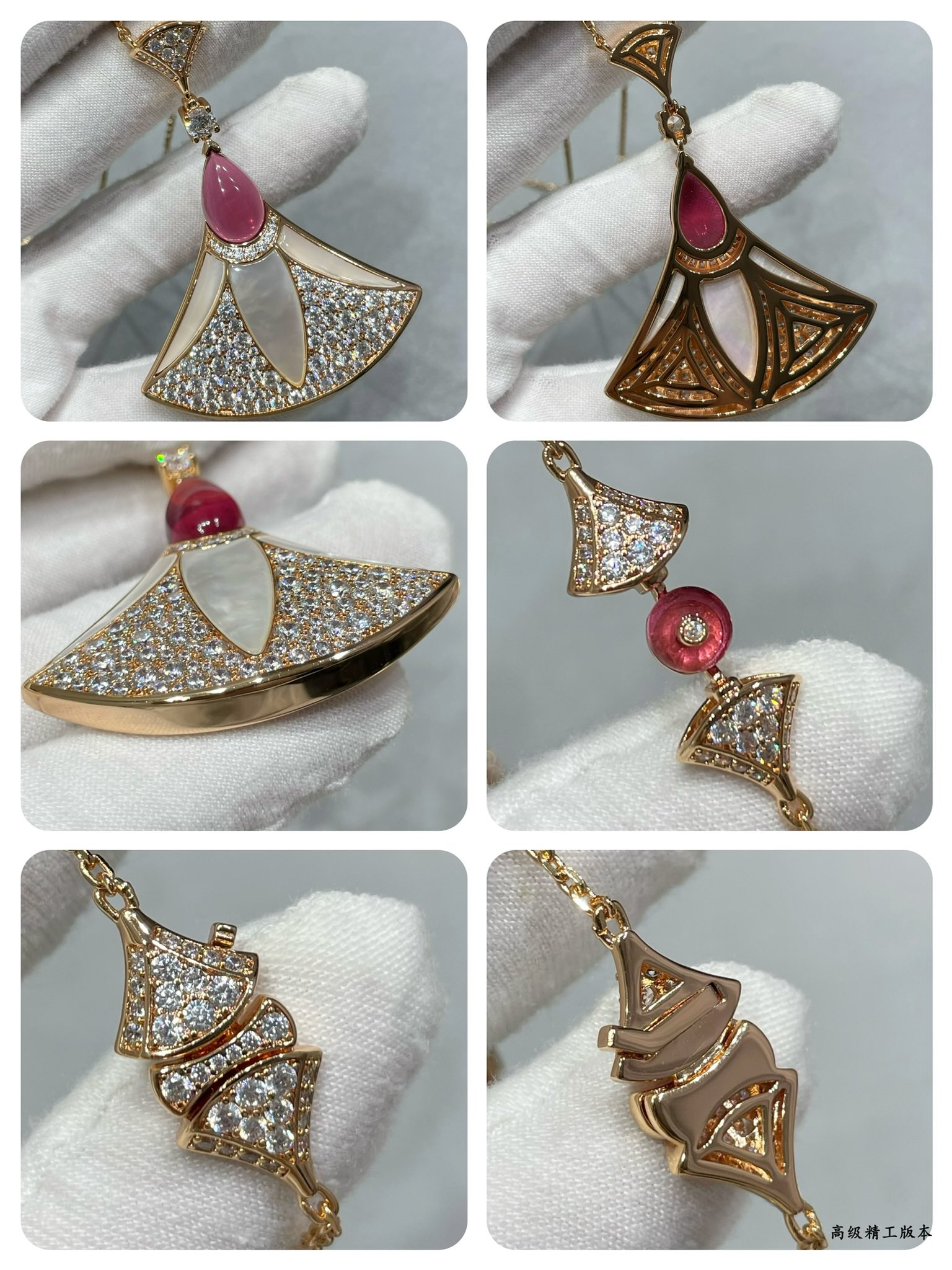 High-end Roman fan necklace