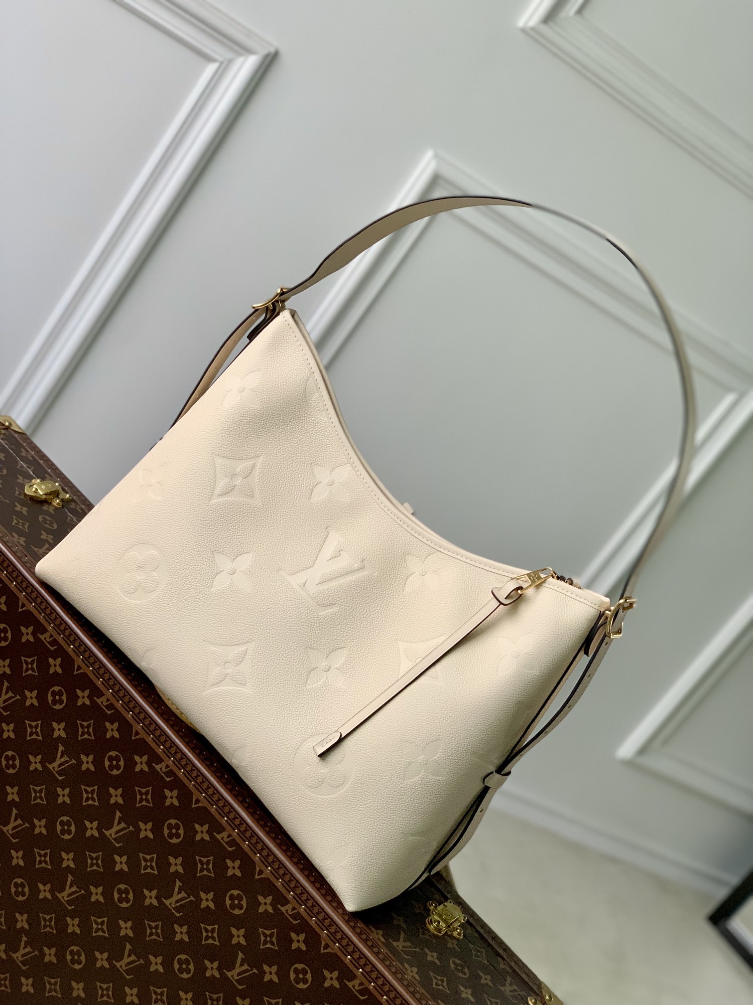 Louis Vuitton M46293 CarryAll PM Crème Beige