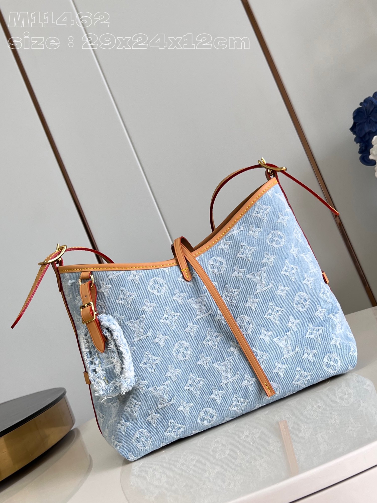 Louis Vuitton M11462 CarryAll PM Sky Blue Denim