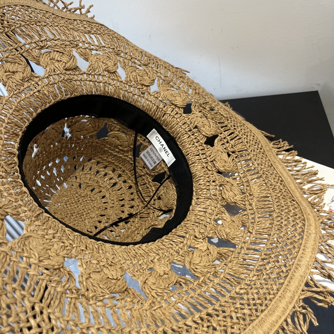 Chanel Bohemian-Style Straw Sun Hat