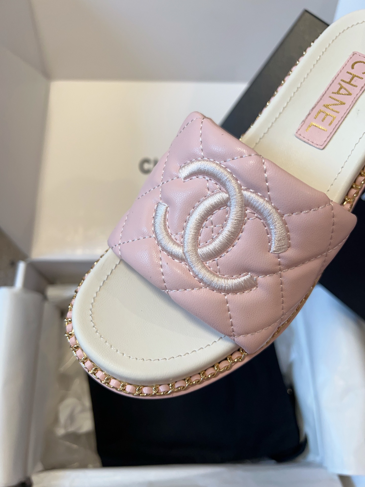 Chanel 25P Spring/Summer Lambskin Slides – New Arrival