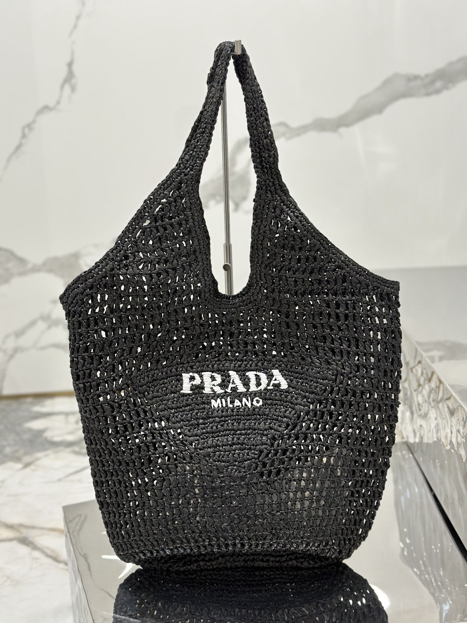 PRADA Crochet Tote Bag 1BG424