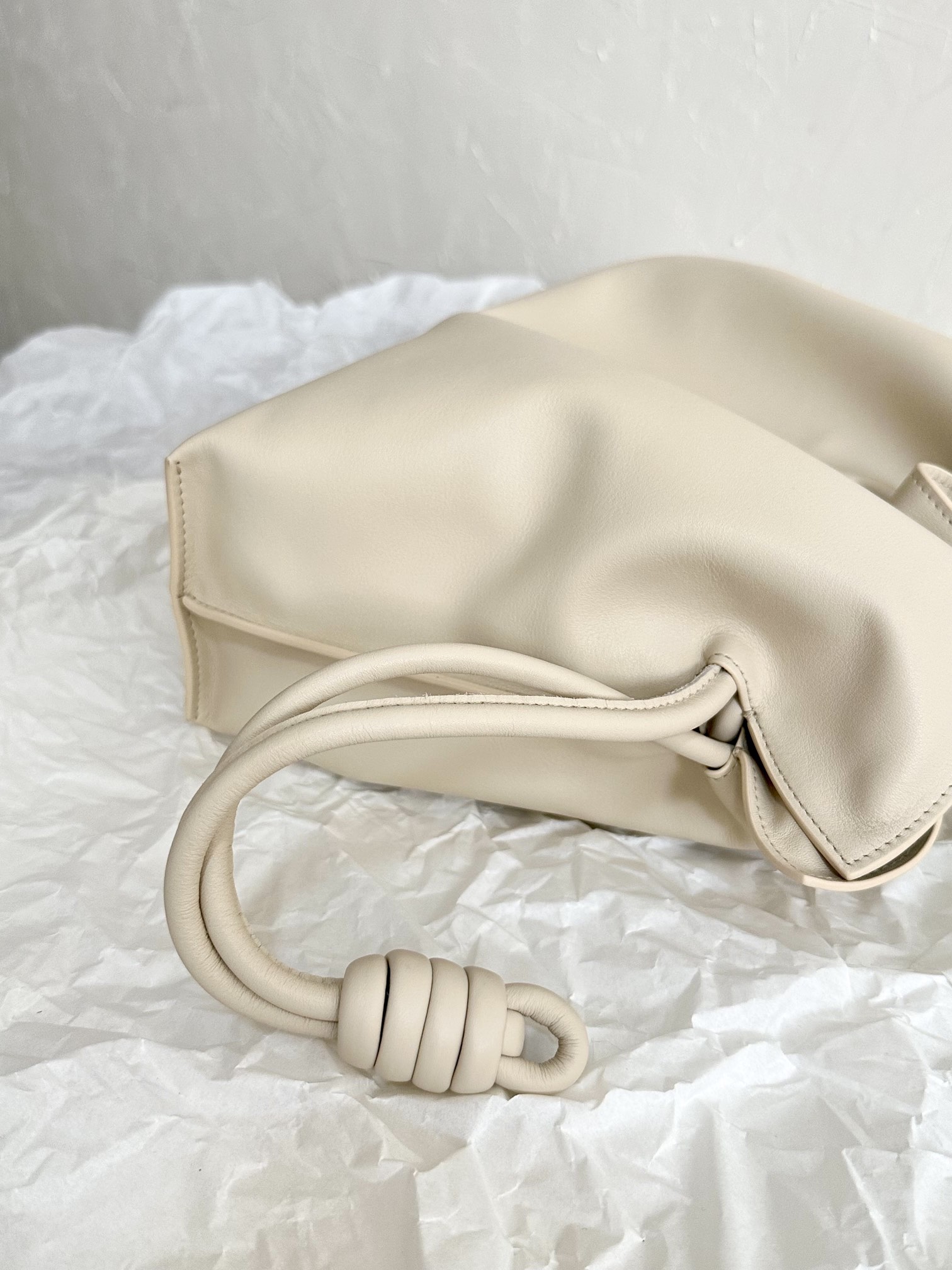 Medium Flamenco clutch in nappa calfskin