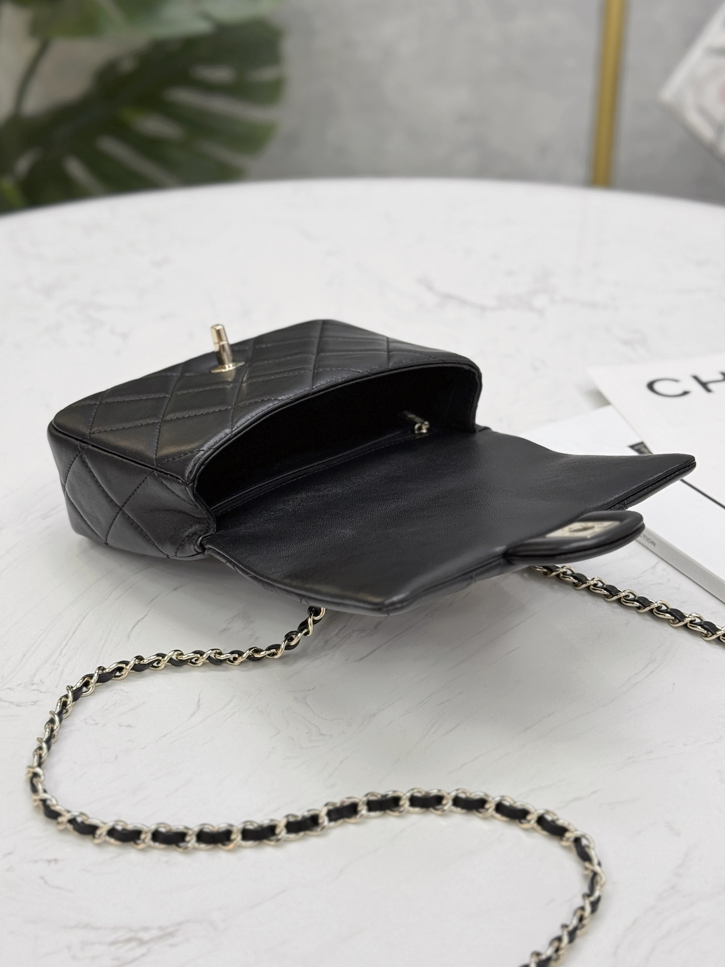 Chanel 25P Handle Mini Flap Bag