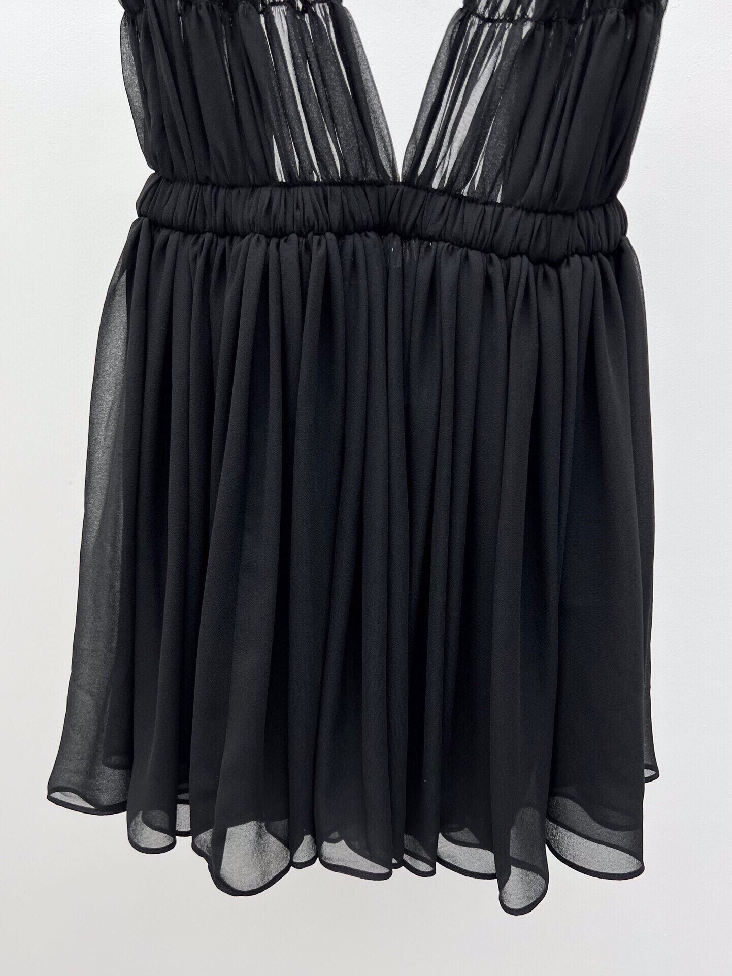 Saint Laurent-Inspired Sheer Little Black Dress