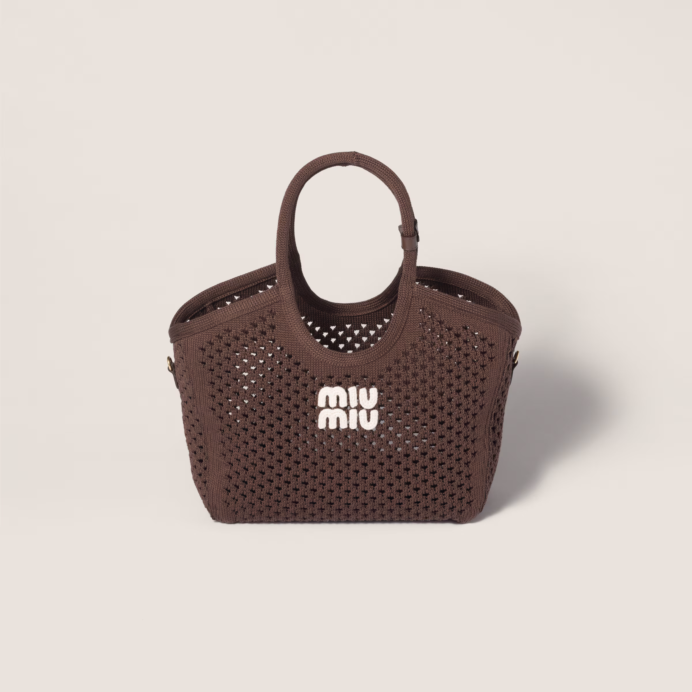 MIUMIU IVY cotton mesh bag