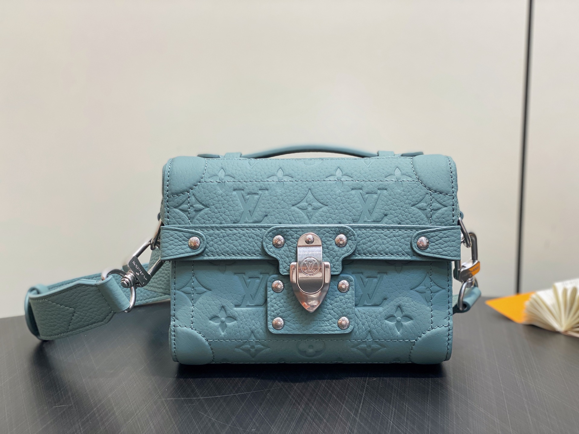 Louis Vuitton M13870 Soul Trunk JM Bag Lake Blue Leather