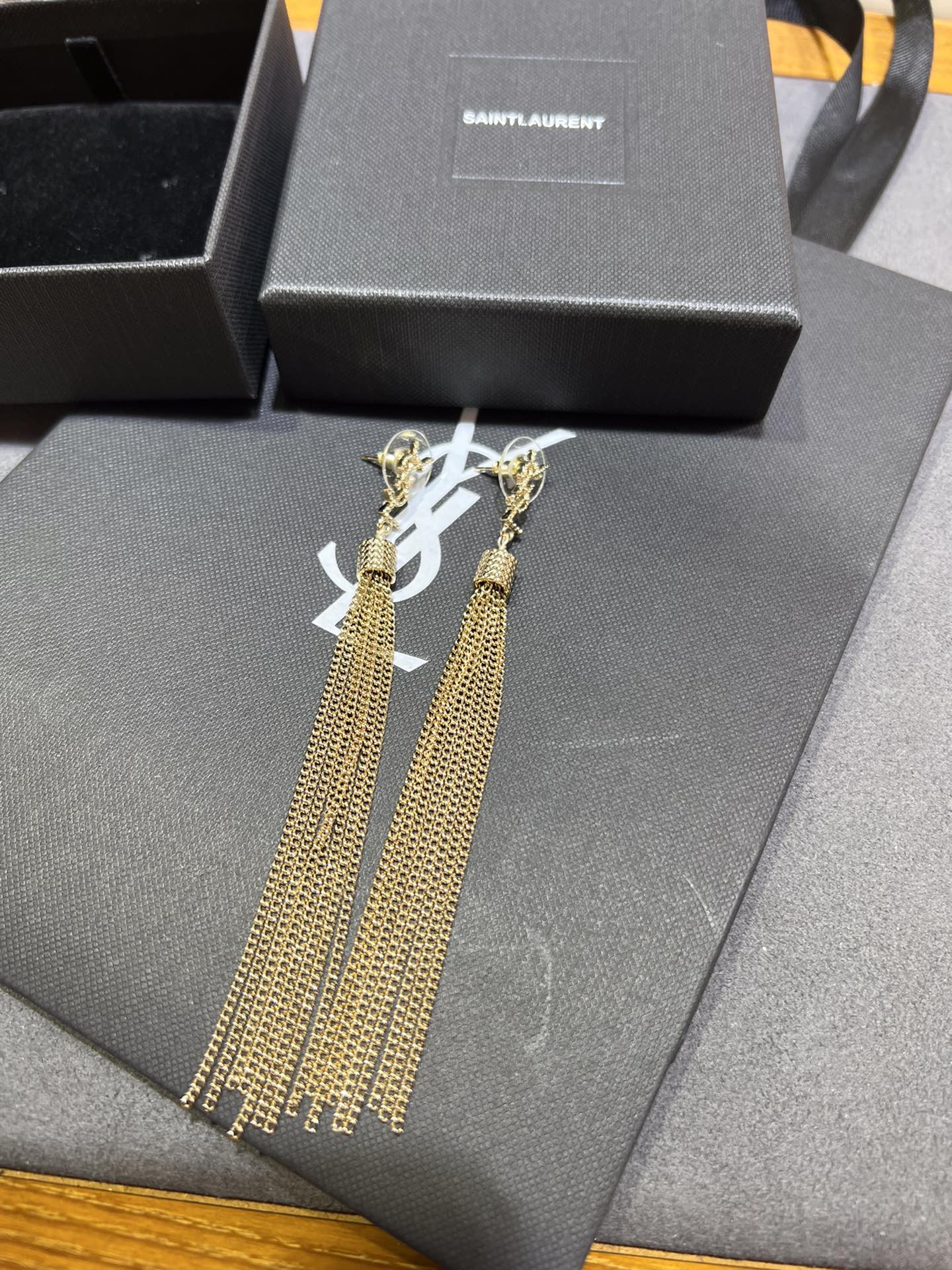 Saint laurent tassel earrings