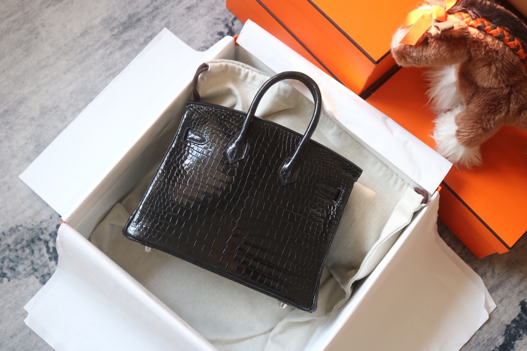 Hermès Birkin 25-30 in Shiny Crocodile Leather