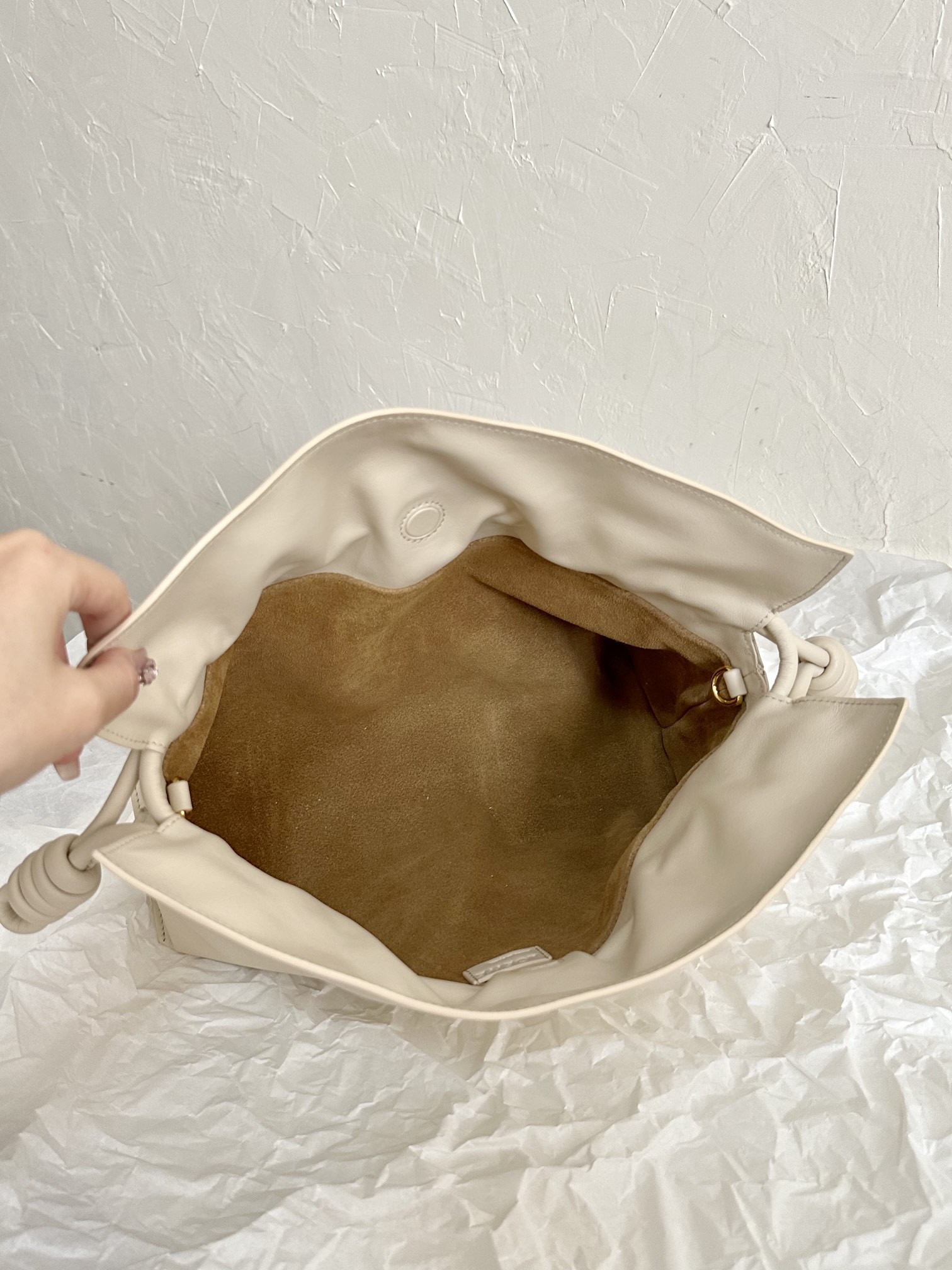 Medium Flamenco clutch in nappa calfskin