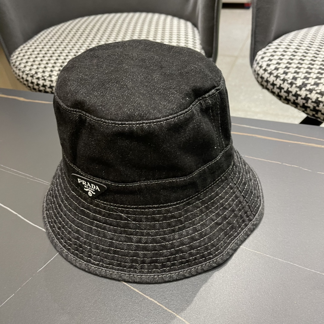 Prada denim bucket hat