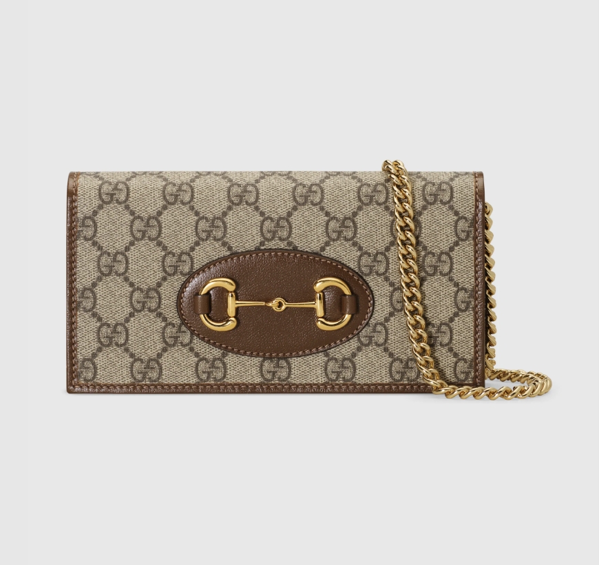 GUCCI HORSEBIT 1955 WALLET WITH CHAIN-‎621892