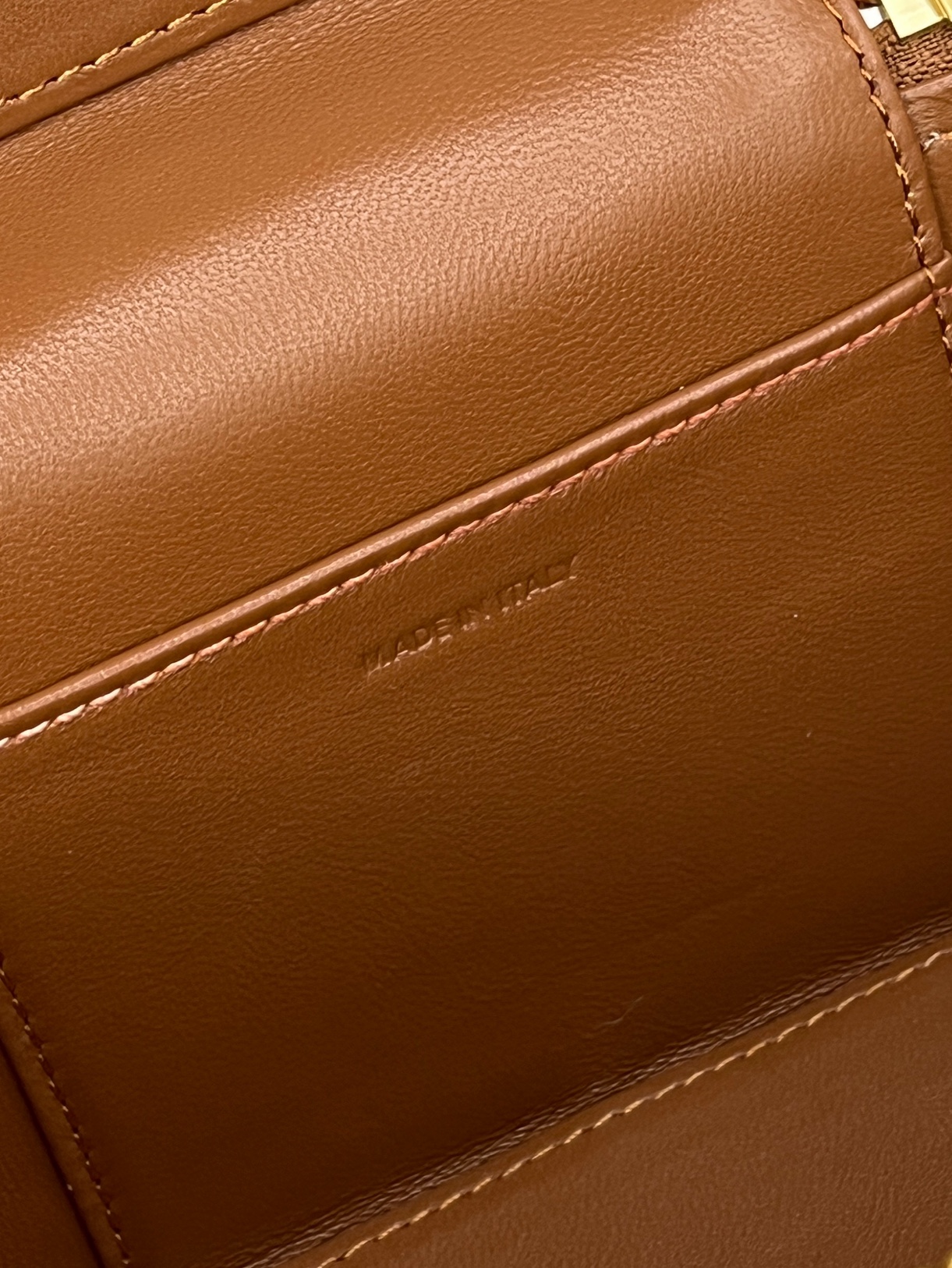 Celine Vanity Case in Caramel