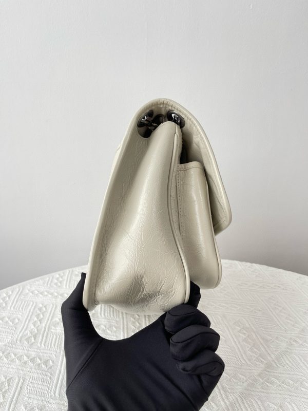 YSL-Niki-28cm-Cream white-633158