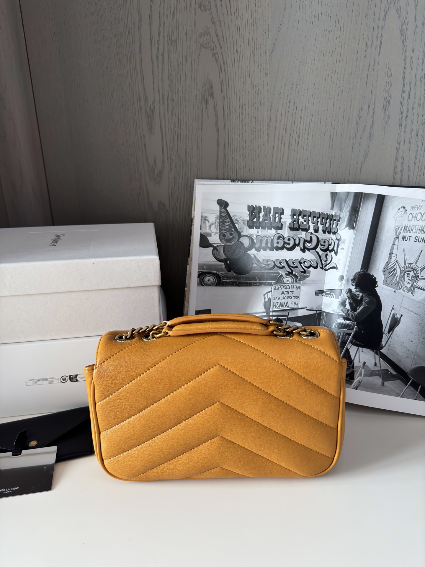 YSL-LOULOU medium in MATELASSÉ lambskin