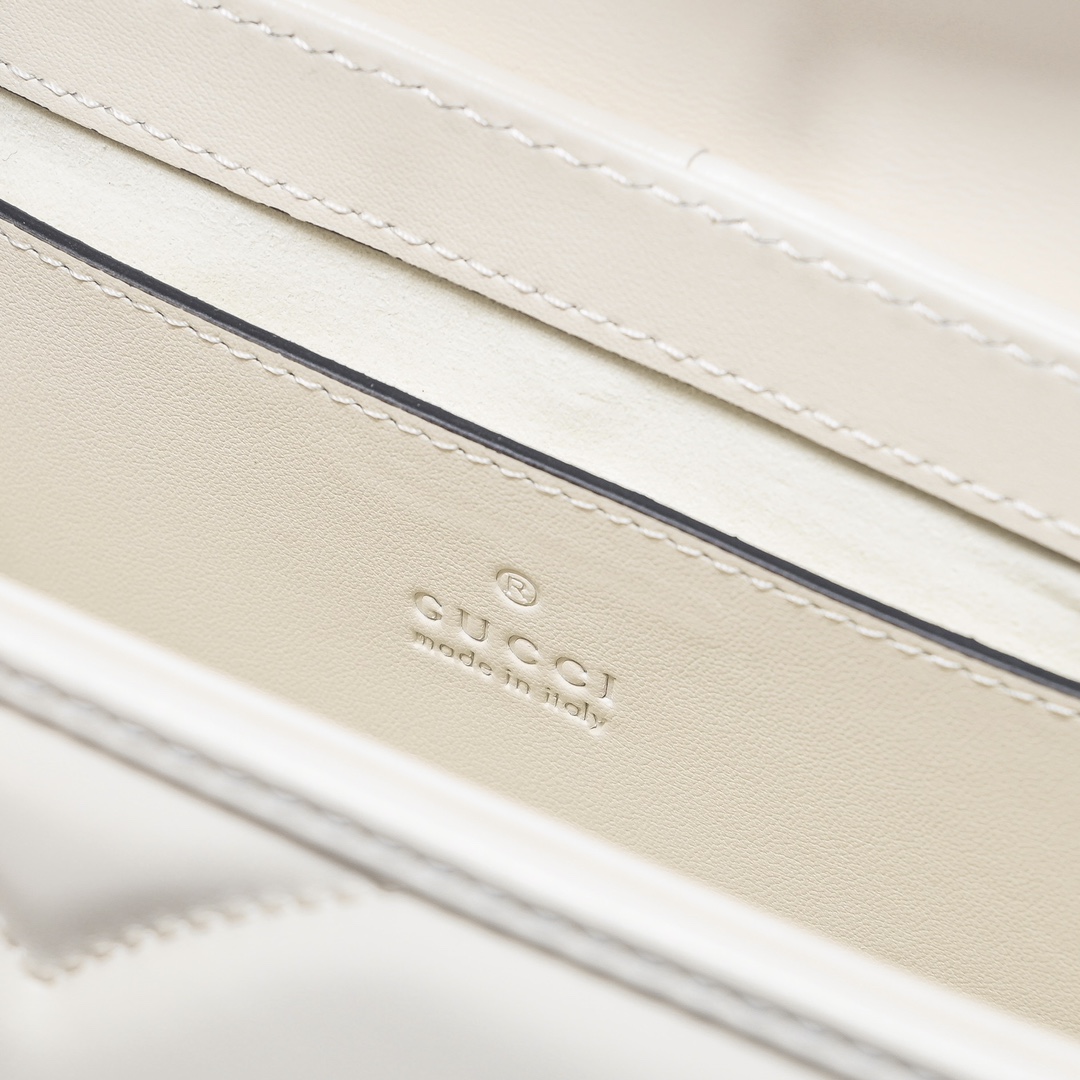GG MARMONT SHOULDER BAG-White-446744