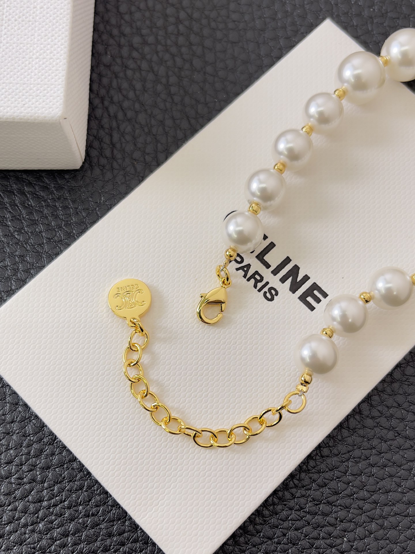 C*eline pearl bracelet