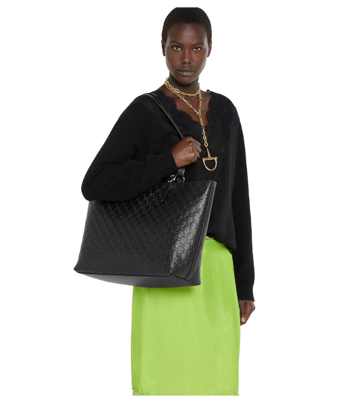 GUCCI-Emblem large tote bag