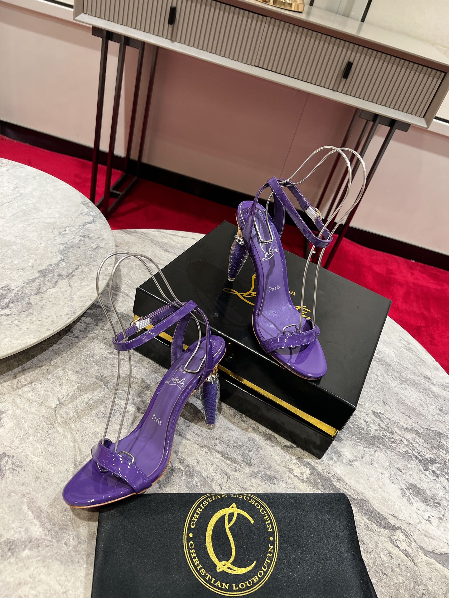 Christian Louboutin “Queen’s Scepter” Heeled Sandals