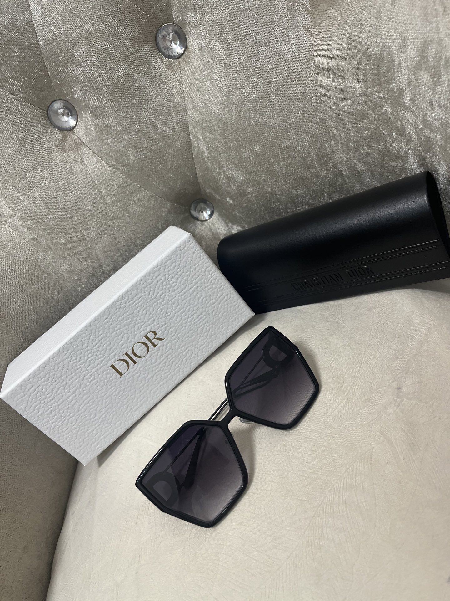 Dior Black 30Montaigne Butterfly Sunglasses