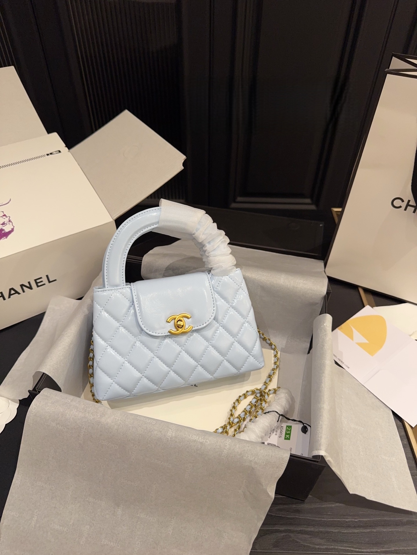 CHANEL 24P Kelly Top Handle Bag