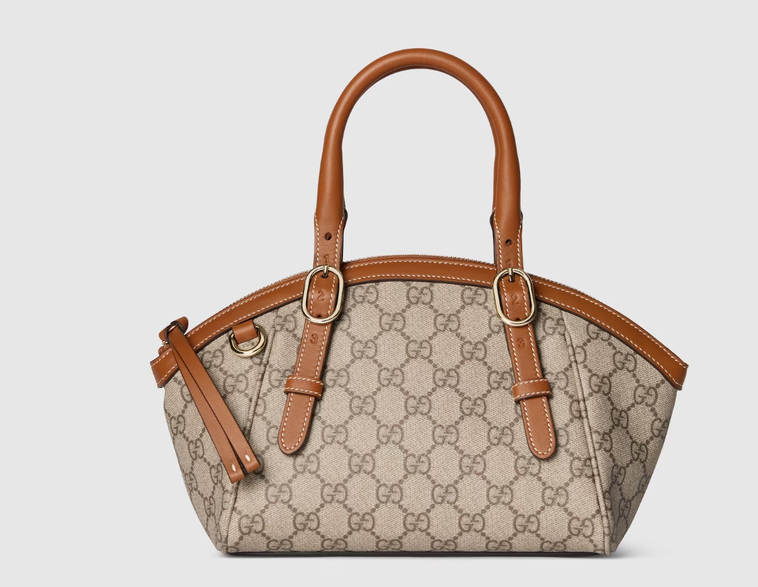 GUCCI-Emblem small top handle bag