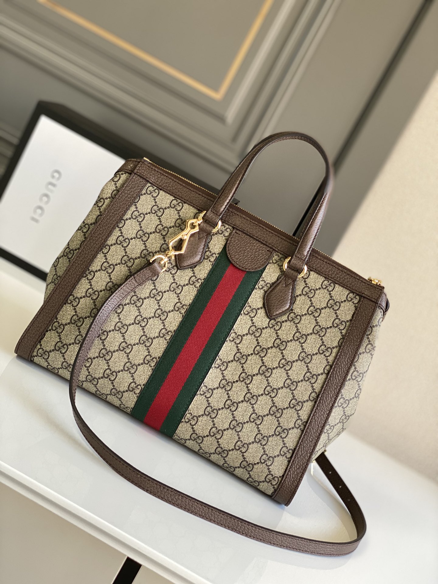 Ophidia medium top handle bag