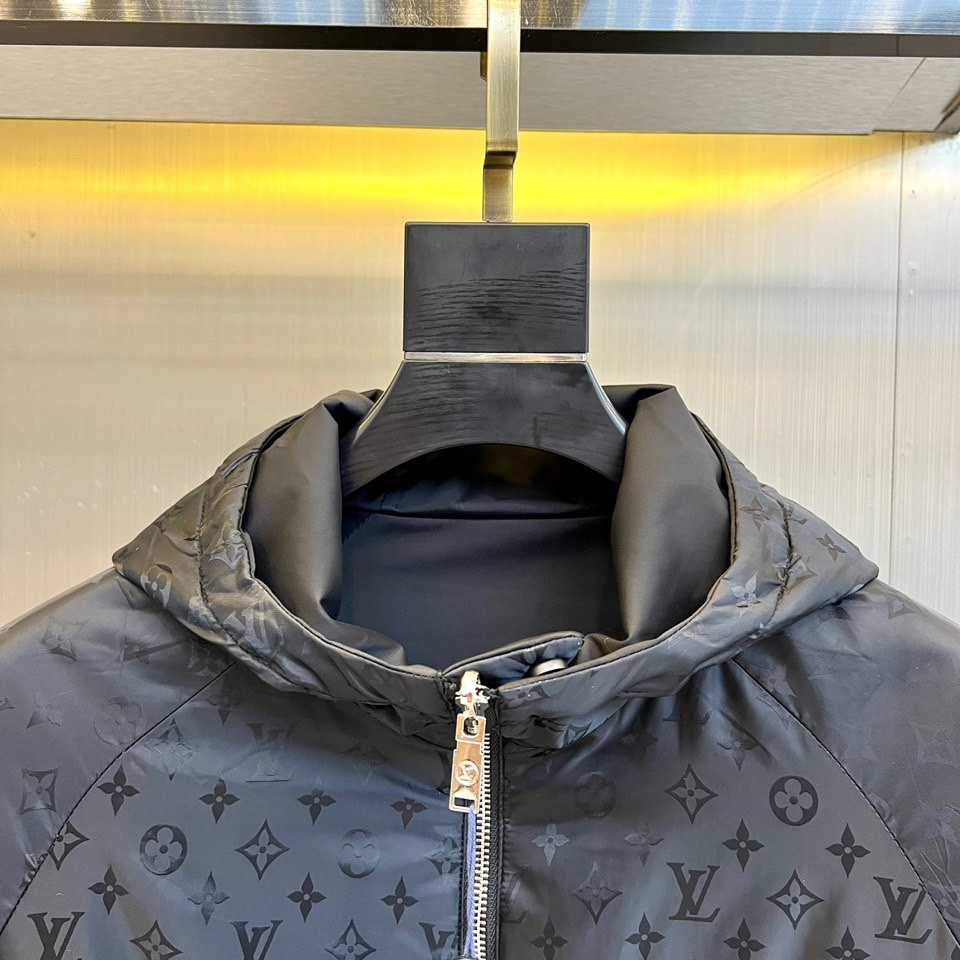 Louis V-2024 Autumn/Winter Newest Hooded Reversible Jacket.