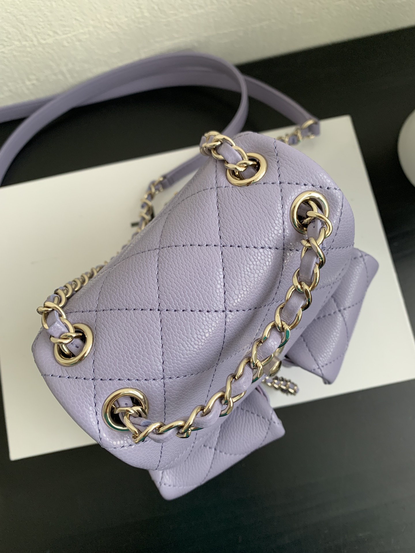 Chanel 24A Duma Backpack in Stardust Purple