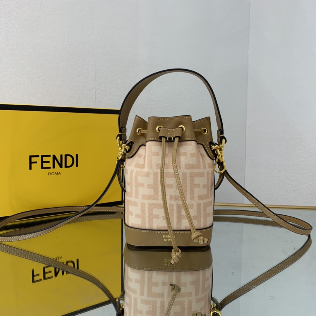 FENDI-Mon Tresor Mini Bucket Bag