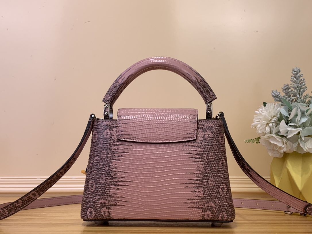 LV - Capucines Mini Handbag – N48865 Pink / Gradient