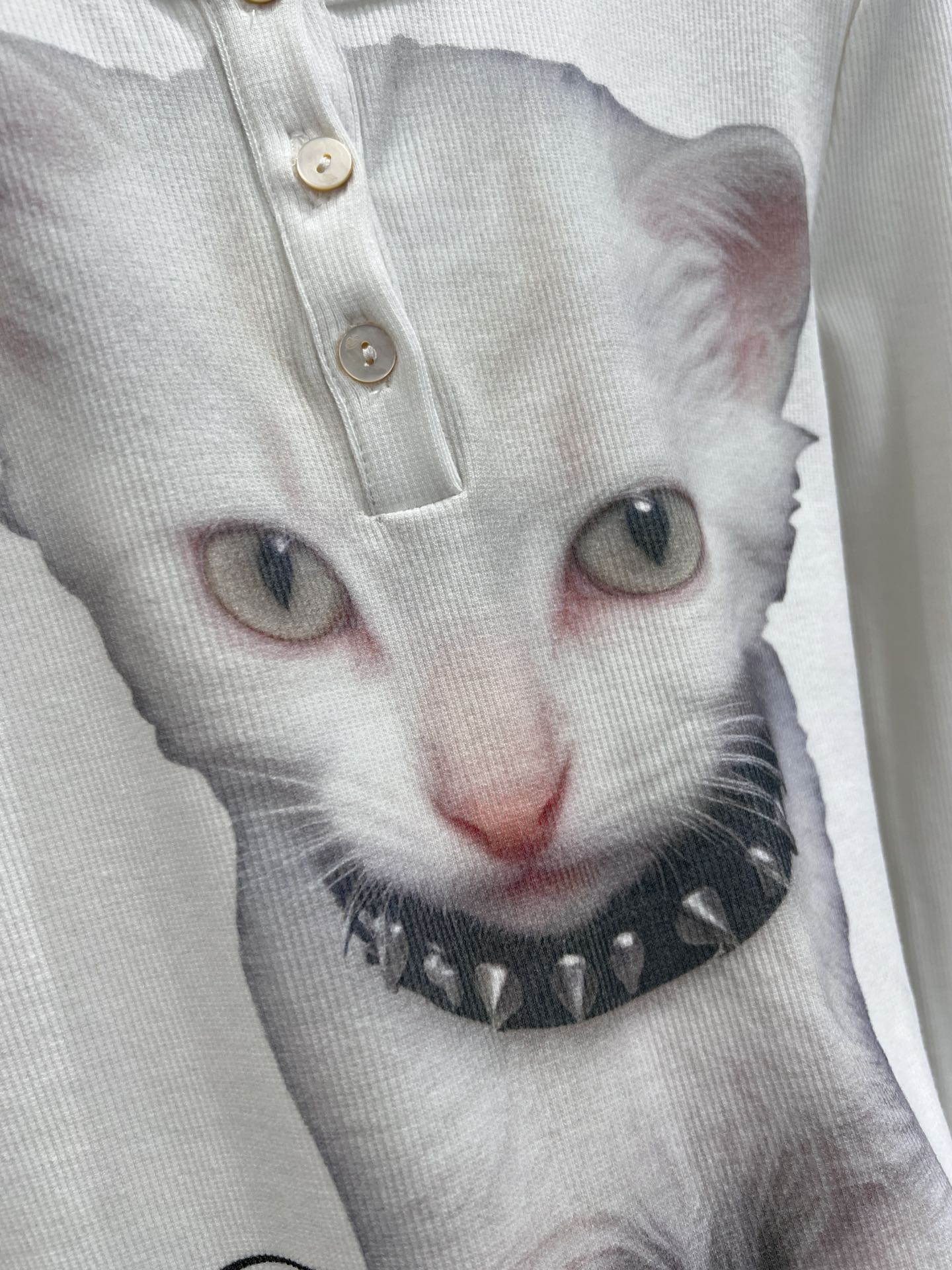 Blumarine JERSEY SWEATER WITH PRINT